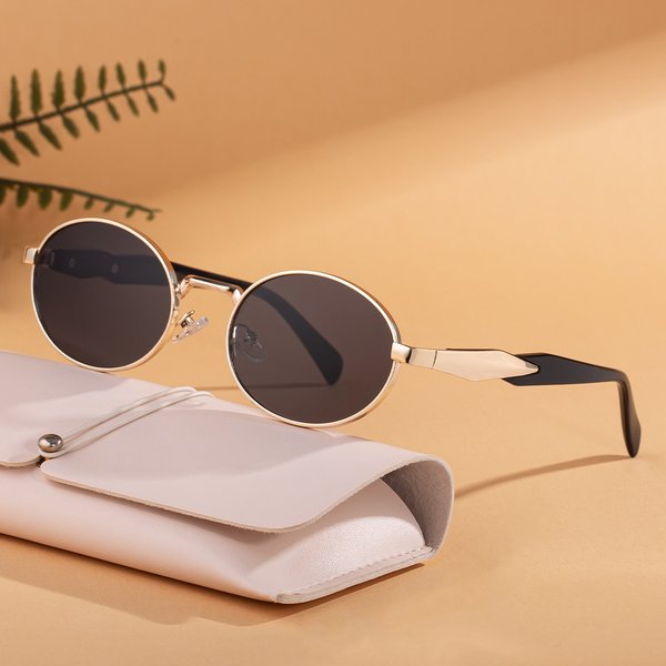 New Sunglasses For Women Fashion Oval Frame High End Sunglasses Driving Sun Protection Glasses For Men-image