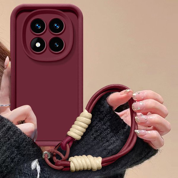 For Honor Magic 7 Lite Case Honor Magic7 Lite Phone Case Honor X9C Shockproof Silicone Cute Hand Strap Pure Cover-image