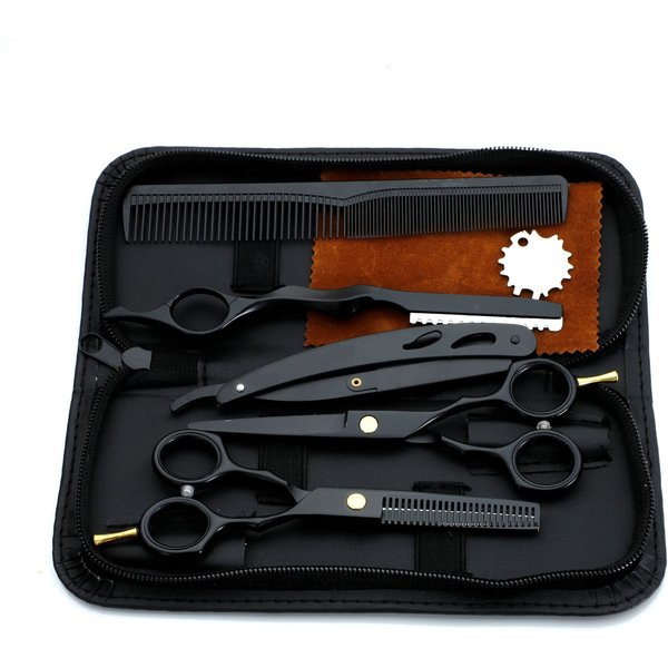 8Pcs Hair Scissors Professional Barber Scissors Hairdressing Scissors Hair Accessories Hairdresser Scissor Set-image