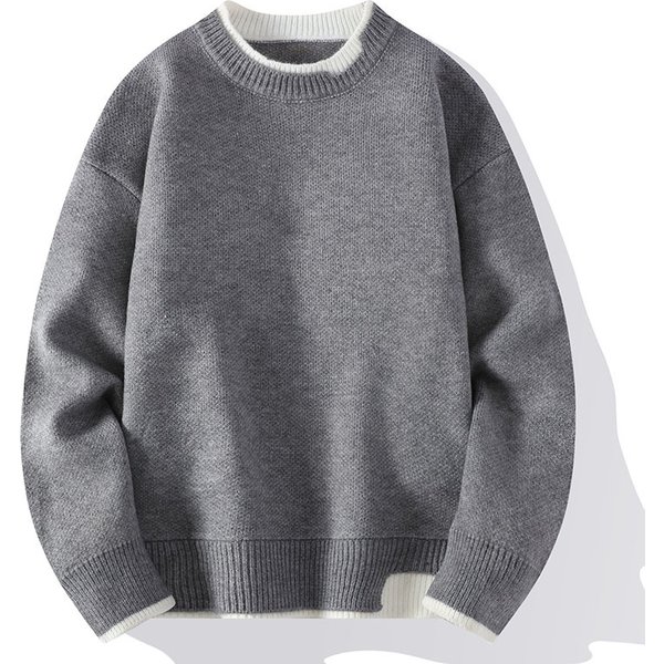 Men's Clothing Delivery Autumn And Winter Men's Knitted Sweaters Two Piece Popular Cashmere Youth Fashion Casual Sweaters-image