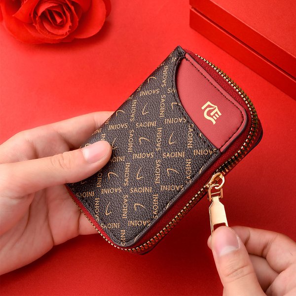 Women's Wallet, Trendy Card Holder, New Style, Multi Card Slot Printed Wallet, Large Capacity Card Sleeve, Coin Purse-image