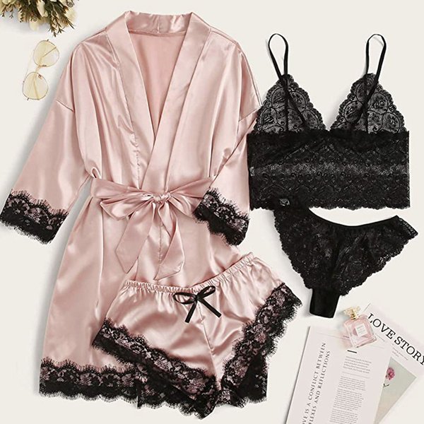 Drop Shipping Wholesale Winter Ladies Night Gown Wear Suits Sleep Wear Women Pamas Set Plus Size Pama Women's Sleepwear-image