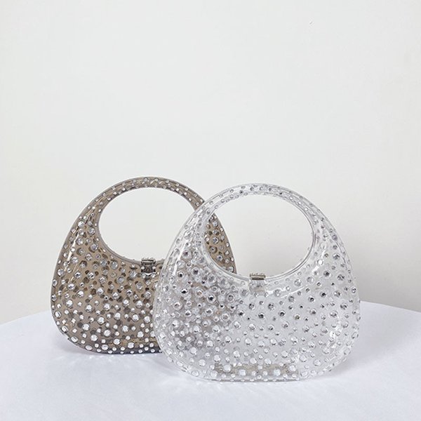 Quirky Bags Handbags For Women Transparent Summer Acrylic Bags Diamond Evening Bags