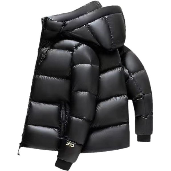 Foreign Trade Black And Gold Short Cotton Jacket Unisex Thickened Hooded Fashionable High End Warm Suspender Winter Jacket For Women-image