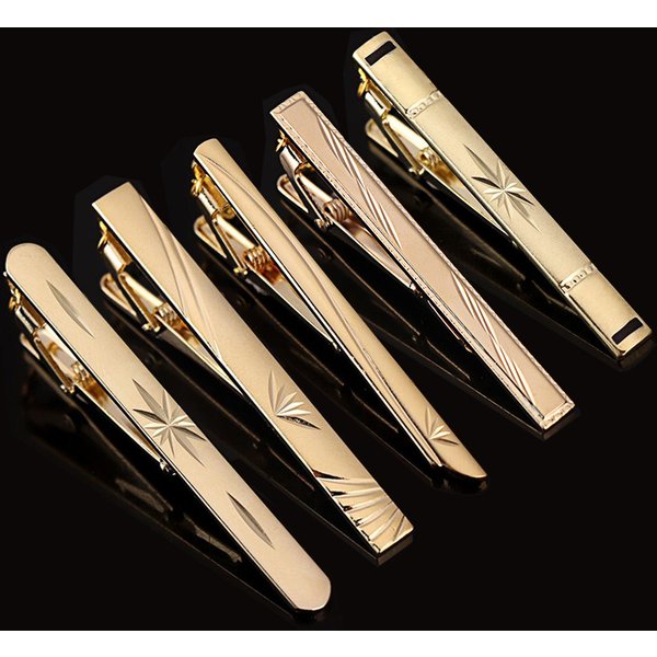 2025 New Copper Material Anti-Rust Gold Simple Business Tie Clip