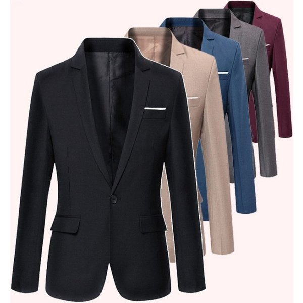 Men's Clothing Casual Suit Slim Fit Small Suit Jacket Korean Style Trendy Men's Casual Suit Tops-image