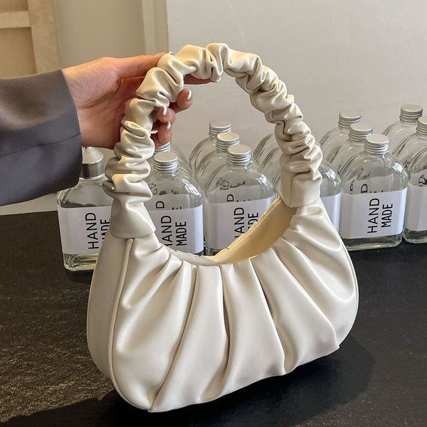 Popular Small For Women's 2024 New Korean Edition Trendy Versatile Folded Bag, Unique Fashion One Shoulder Underarm Bag-image