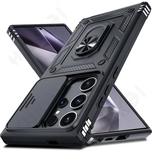 Case For Samsung Galaxy S25 S24 S23 S22 Ultra Plus A55 A35 A16 A54 Fe 4G 5G Military-Grade Protection Phone Slide Camera Cover-image