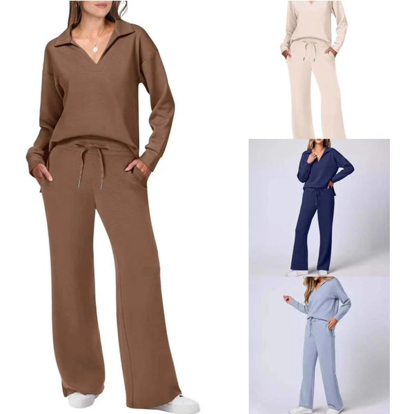 Women's Clothing 2024 autumn and winter solid color lapel new casual professional suit for women