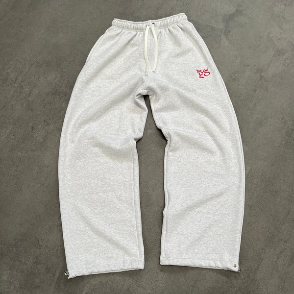 Men's Clothing Casual Straight Leg Jogger Pants With Drawstring, Hip Hop Streetwear, Fleece Lined For Winter, Comfortable Cotton Sweatpants-image