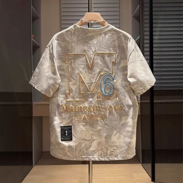 Streetwear Bad Boy Embroidery T-Shirt – Oversized Men's Graphic Tee With Edgy Print (M-3XL, Black/White/Beige)-image
