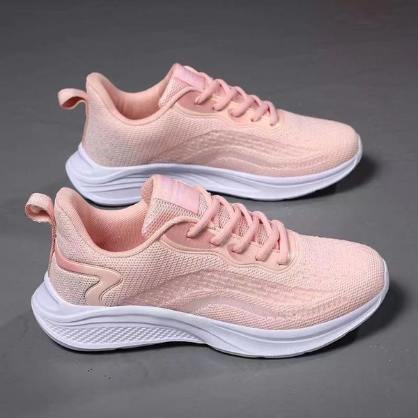Fashion Women's Shoes Summer New Flying Woven Lightweight Breathable Running Shoes Comfortable Casual Transport Women's Walking Shoes-image