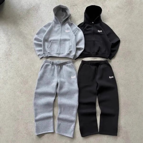 Men's Trendy Hooded Print Jogger Set - Comfortable & Stylish Casual Outfit For All Seasons-image