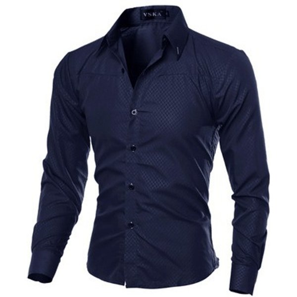 Man's Clothing Men's Shirt M-XXXXXL Men's Long Sleeve Shirt