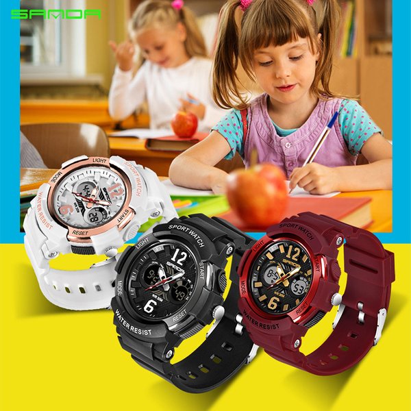 Montre NuméRique De Sport Avec RéTroéClairage Led, éTanche, RéSistante Aux Chocs, Alarme, ChronomèTre, Calendrier, Affichage De La Semaine. BoîTier Et Bracelet En Plastique LéGer Et RéSistant.-image