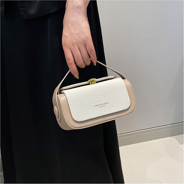 Advanced Women's Bag, New Color Blocked Single Shoulder Crossbody Bag, Commuting Small Square Bag