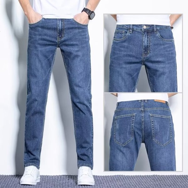 Men's Clothing Spring And Summer Trousers Men's Korean Style Fashion Slim Fitting Pants Men's Mid Waist Casual Pants-image