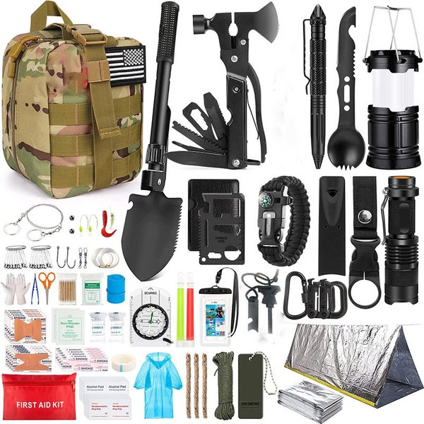 Survival Kit And First Aid Kit Camping Supplies Camping Men's Outdoor Adventure Camping Hiking Survival Kit-image