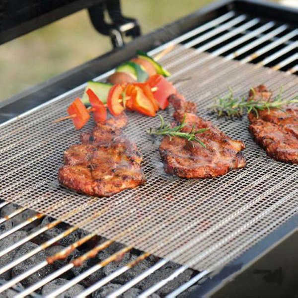 sought-after Teflon non-stick high temperature barbecue mesh mat grilled fish barbecue mesh 33*40cm