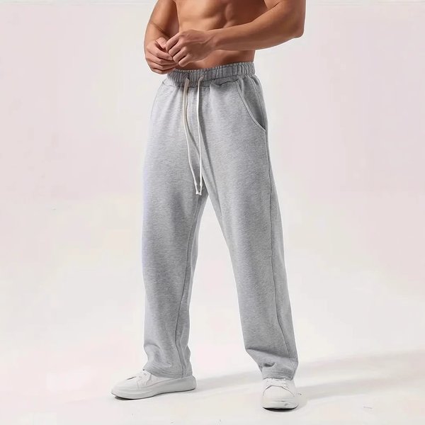 Men's Clothing Sports Pants Autumn And Winter Straight Loose Pants Sweatpants Casual Boys Mopping Trousers-image