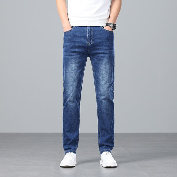 Men's Clothing Spring And Summer Korean Version Foreign Trade Wholesale Cotton Stretch Trousers Men's Popular Nine Point Men's Pants Men's Clothing