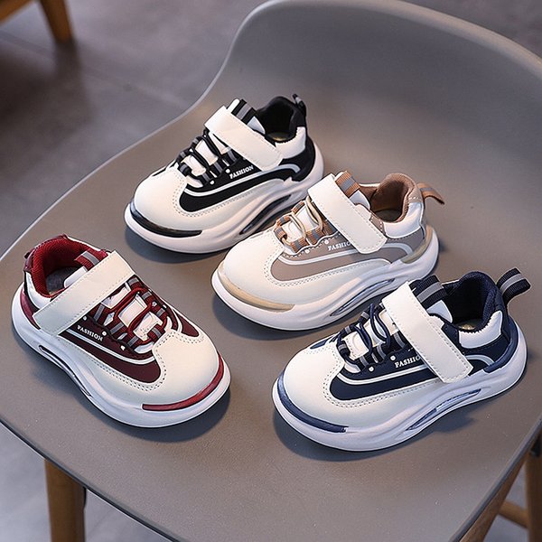 Xuanmu Autumn New Soft Bottom Learning To Walk Shoes For Infants And Toddlers Boys And Girls Fashionable Board Shoes B0053-image