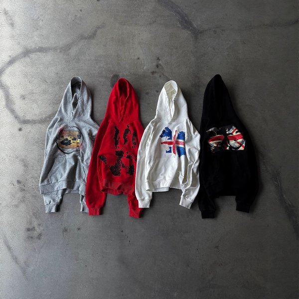 "Men's Y2K Retro Print Hoodie - Oversized Streetwear Pullover With Dark Graphic, Long Sleeve Unisex Sweater"