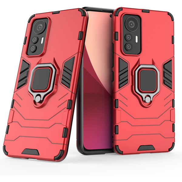 For Xiaomi Mi 12 11T 11 11X 11I Pro Lite Ultra Hybrid Hard Pc + Soft Tpu Armor Anti-Drop Case Rotating Ring Stand Holder-image