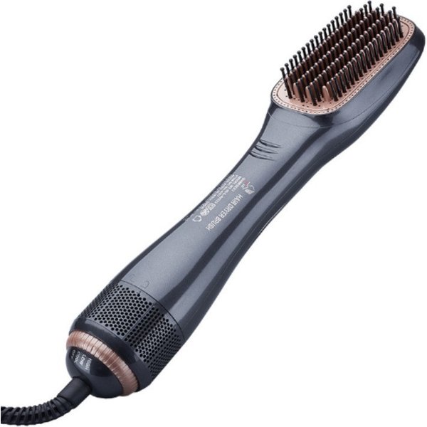 Hair Curler New Electric Hair Dryer Comb Three In One Hot Air Comb Hairdressing Comb Hair Dryer Comb Curling Iron Curling Iron-image