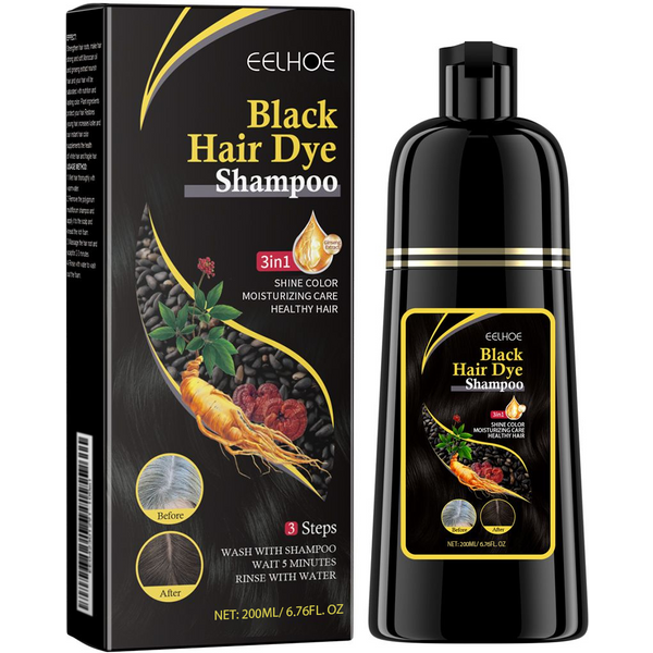 EELHOE Black Hair Care Shampoo Plant Extract Care Diy Hair Cleaning Herbal Essence Hair Moisturizing Shampoo