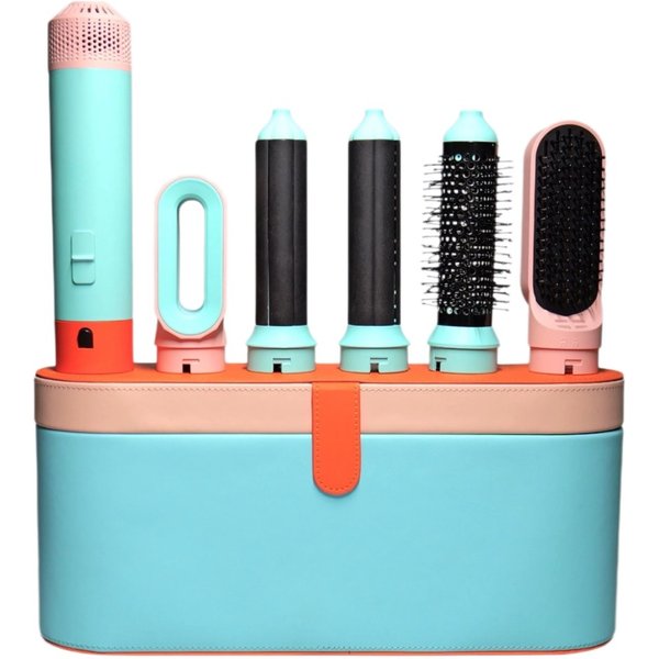 Hairdryer 5-in-1 Styler-Hot Brush, Gentle 1000W Auto Air Wrap Styler, Hot Comb, Dryer, Brush For Drying Curly Hair, Powerful