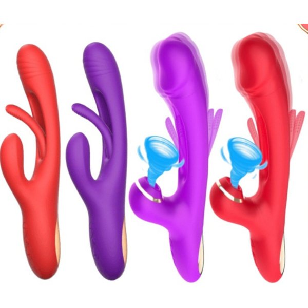 3Rd Generation Tapping Sucking Button Vibrating Bar AV Simulation Dildo Masturbator Sex Toy-image