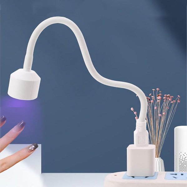 Mini Nail Dryer Uv Led Lamp Foldable Usb Light For Nail Gel Polish Drying Glue Bendable Nail Baking Dryer Nail Manicure Tool-image
