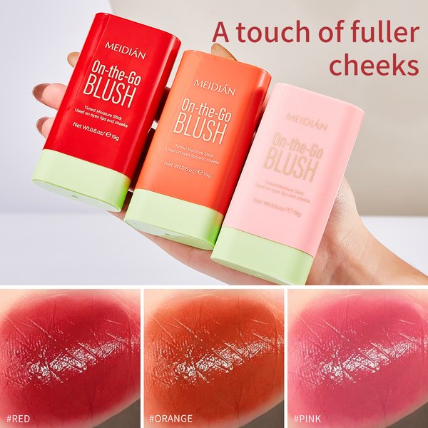 Charming Point Powder Blusher Stick, Natural Nude Makeup, Face Repair, Highlight Color, Rouge, Powder Blusher-image