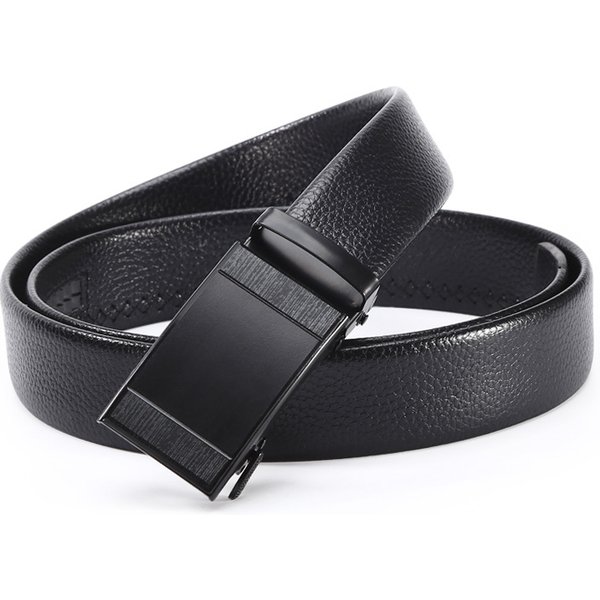 New Men's High End Automatic Buckle PU Business Belt Middle Youth Clothing Matching