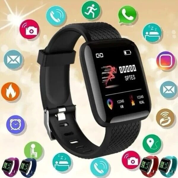 Montre ConnectéE Multifonction Pour Hommes, Femmes Et Enfants, Rappel De Messages, ContrôLe De La Musique, Sport-image