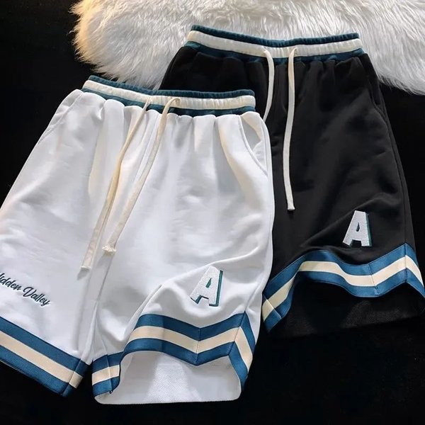 Men's Clothing Street Basketball Sports Shorts Boys Summer Loose Student Girls Shorts Hong Kong Style Casual Workwear Shorts-image