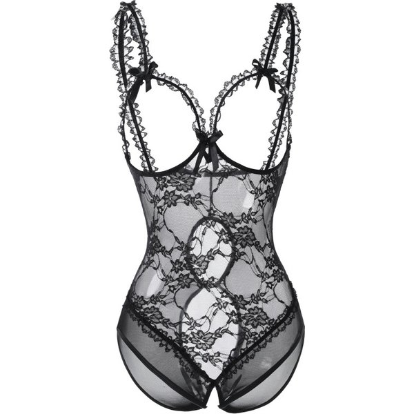 Plus Size Lingerie Transparent Nightwear Uniform Temptation Cross-Border Sexy Set Open Crotch No Need To Take Off 2612-image
