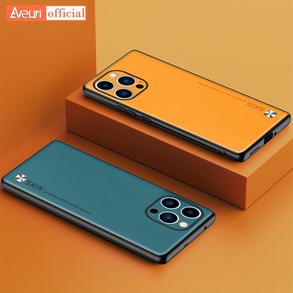 Luxury Pu Leather Phone Case For Iphone 14 Plus 11 12 13 Pro Max Matte Cover Protection Silicone Case For Iphone X Xr Xs-image