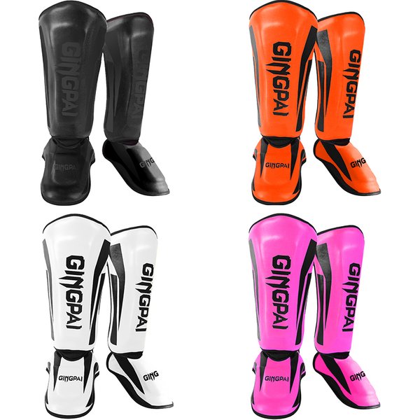 Sports & Outdoor 2026 High-Quality PU Leather Boxing Shin Guards Ankle Protector MMA Muay Thai Training Leg Warmers Light Kicking Shin Pads