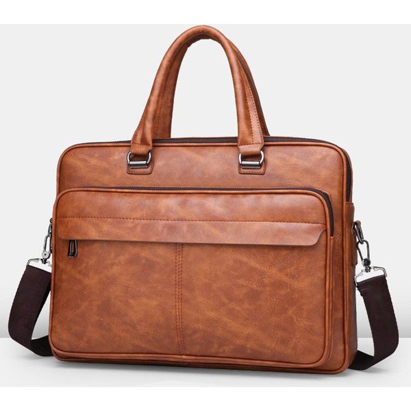 Men's Bags Men's Handbag New Style Simple Business Briefcase Large Capacity Men's Bag Shoulder Messenger Bag