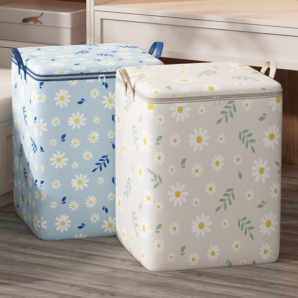 Large Capacity Fabric Storage Bags - Waterproof Clothes & Blanket Organizer For Wardrobe/Moving