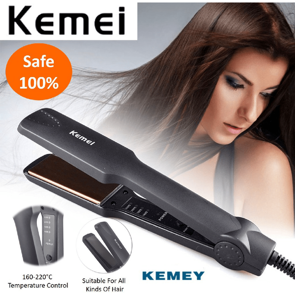 Kemei KM-329 Professional Electric Hair Straightener Flat Iron Straightening