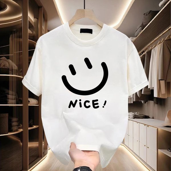 Men's Clothing Summer Cotton Short Sleeved T Shirt Men's Fashion Summer New Men's Loose Handsome Short Sleeved Clothes
