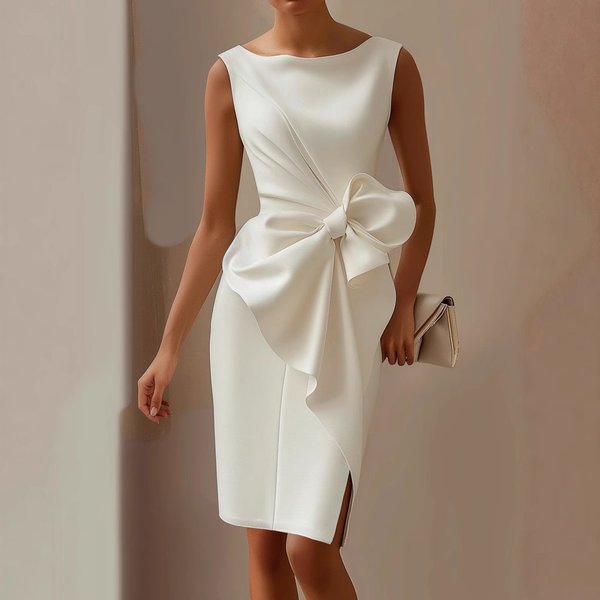 2025 Europe And The United States Bow Hot Style Dress New