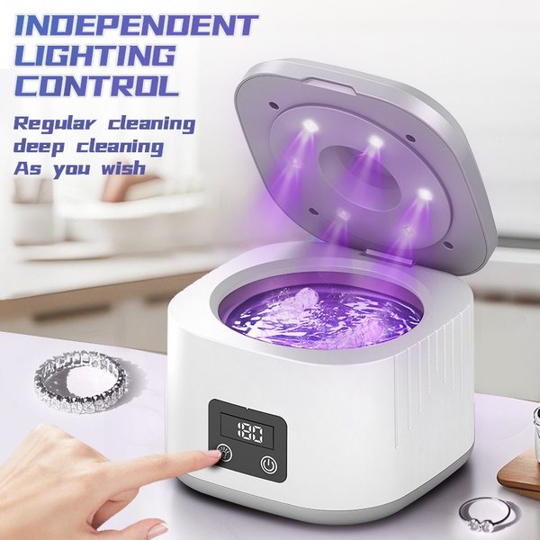 USB Rchargabl 50KHZ Ultrasonic Bracs Claning Machin Multi-Function Invisibl Rtainr Dntur Clanr For Oral