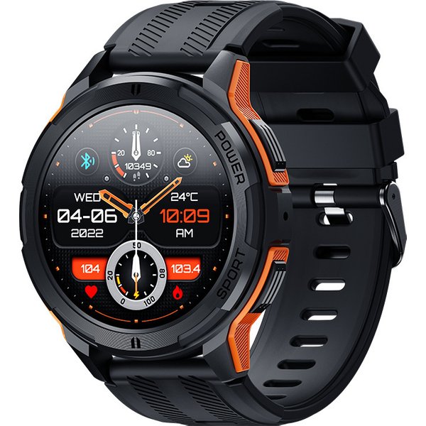 New C25 smartwatch with heart rate, blood pressure, Bluetooth communication, large screen, touch, three defense