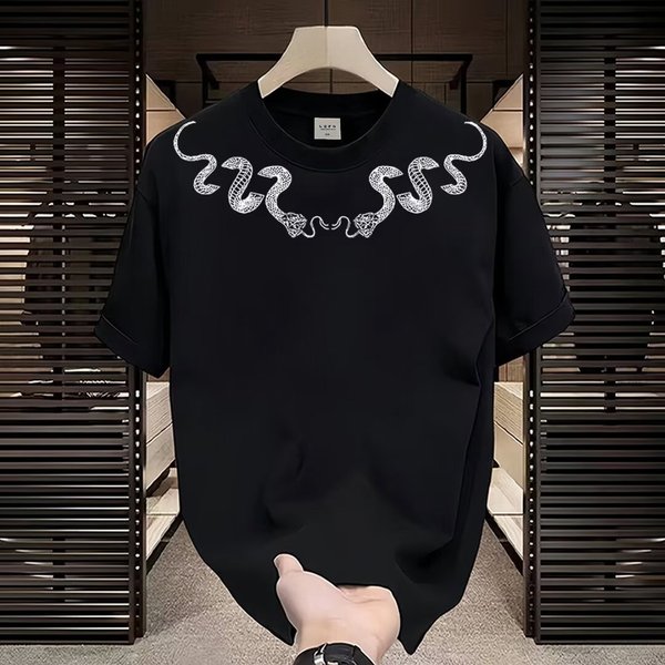 Men's Clothing Short Sleeved T Shirts Summer Handsome Printed Casual T Shirts