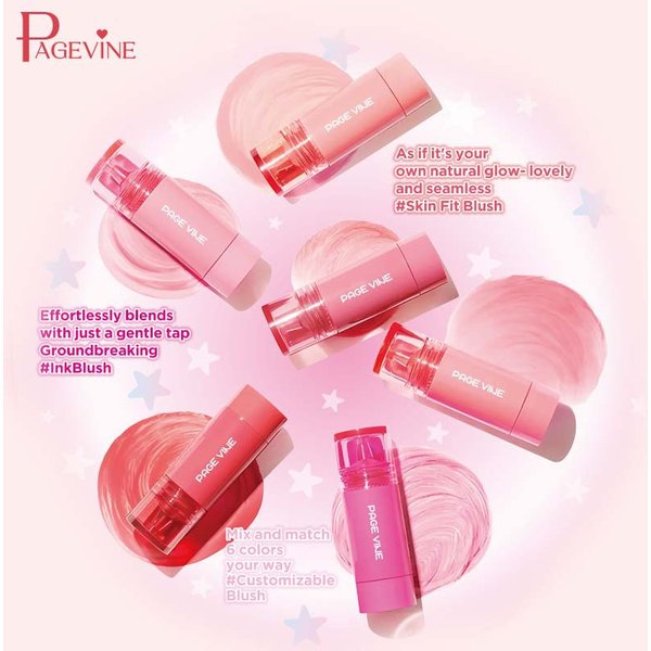 Beauty & Health PAGE VINE Liquid Blush Brightens And Whitens Natural Rouge Multifunctional Matte Lipstick Eye Shadow