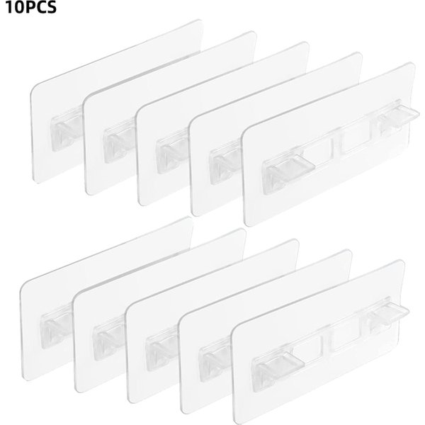 Self Adhesive Shelves Partition Holders Punch Free Shelf Support Peg Closet Brackets Cabinet Support Clips Wall Hanger Sticker